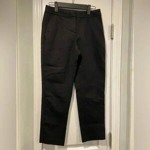 Boden Richmond Pants Cropped Ankle Pants Black Stretch Flat Front Pockets Size 4